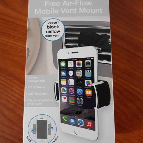 Vibe auto - Free Air-flow Mobile Vent Mount Cell Phone Holder - Picture 2 of 8